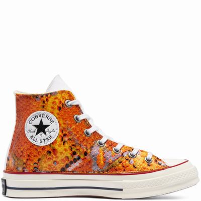 Converse Snake Chuck 70 - Naisten Matalavartiset Tennarit - Oranssi